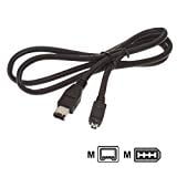 Durpower 6FT Firewire iLink 4-4 Pin DV Video Cable Cord Lead For Sony DCR-HC85/e DCR-HC1000/e Durpower 6FT Firewire iLink 4-4 Pin DV Video Cable Cord Lead For Sony DCR-HC85/e DCR-HC1000/e